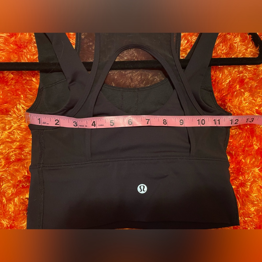 Lululemon Double Tap Long Line Bra - Black size 4 - Picture 6 of 8